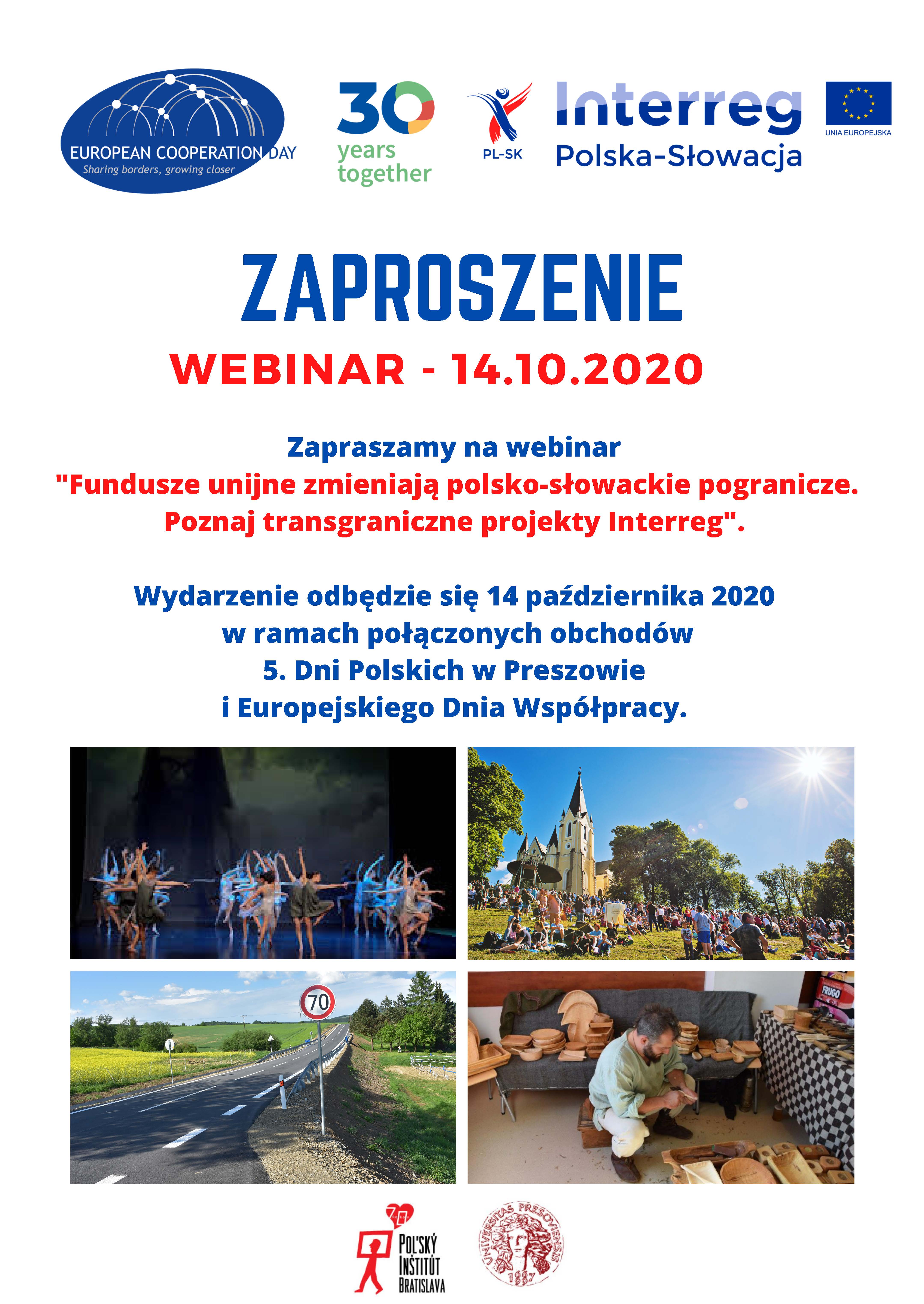 Strona1_Zaproszenie na webinar - Interreg PL-SK_Strona_1